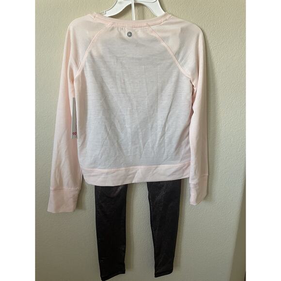 Sparkle Glitter Raglan Long Sleeve Top Leggings Pants 2 Pc Set Size M 10 - Picture 5 of 7